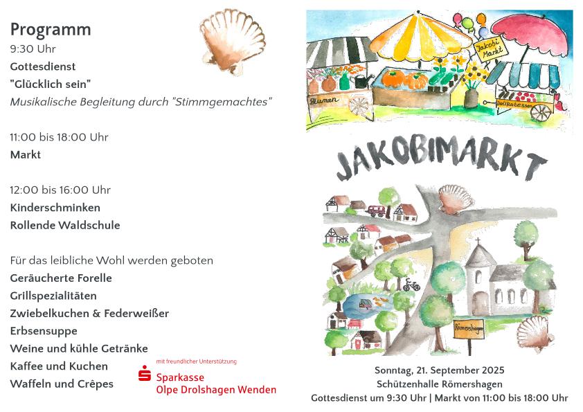 Flyer Jakobimarkt 2025 – Außenseite