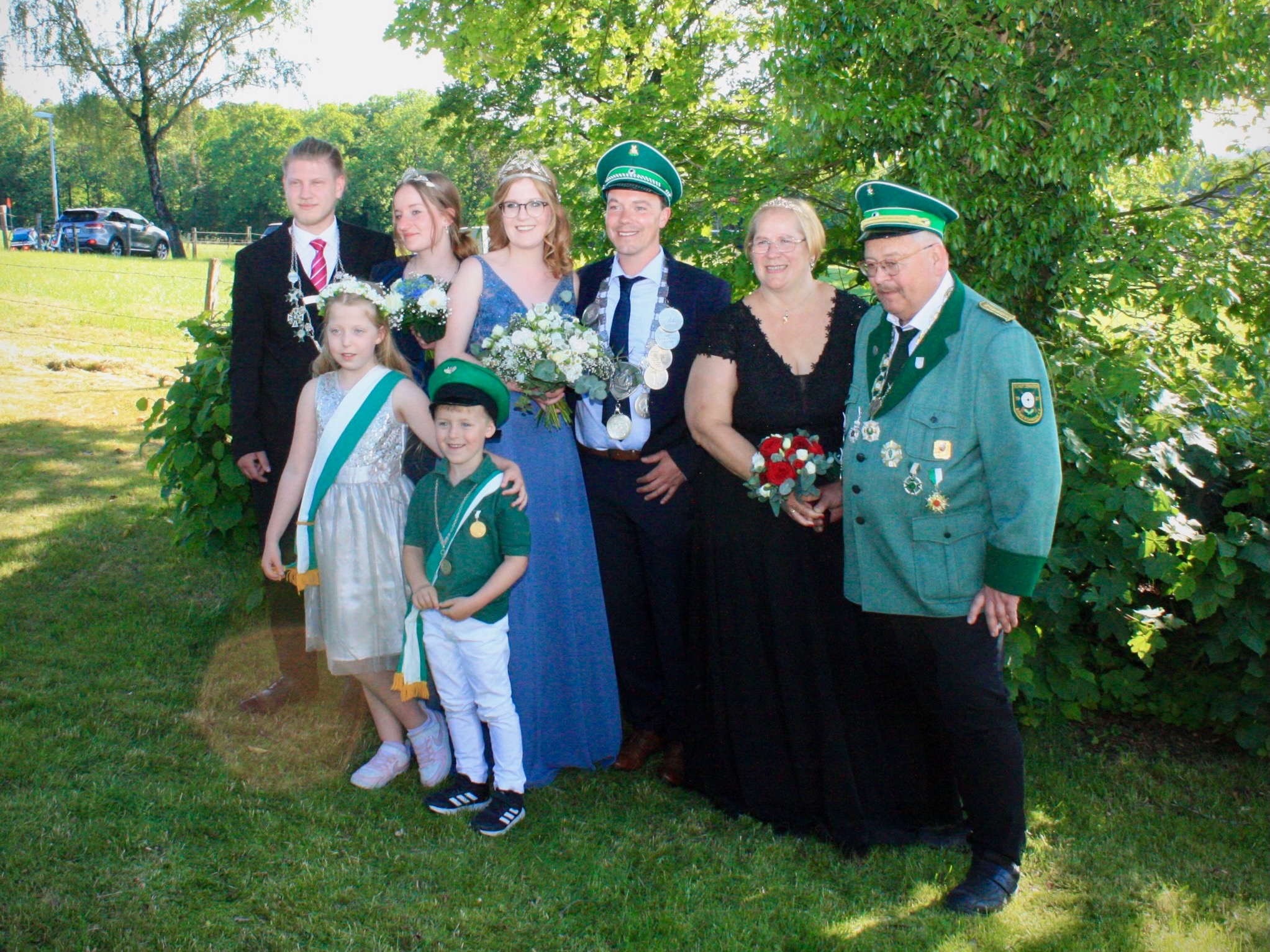 Gruppenbild unserer Majestäten im Schützenjahr 2023